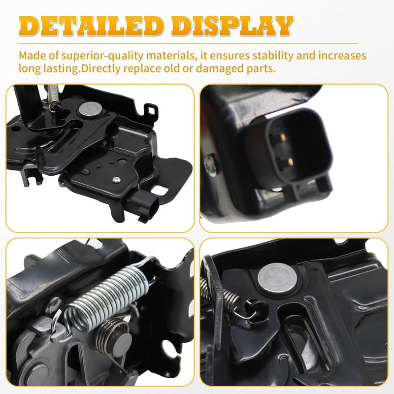 Jecoupoon Front Hood Lock Latch Compatible with RAM 1500 2014-2019 RAM 2500 2014-2015 W/Remote Start 68159725AB - Image 5